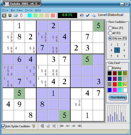 Screenshot of Sudoku 9981