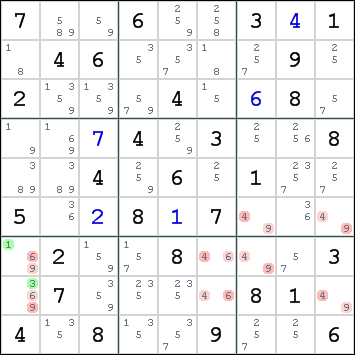 BUG Lite , Sudoku solving technique,picture 1