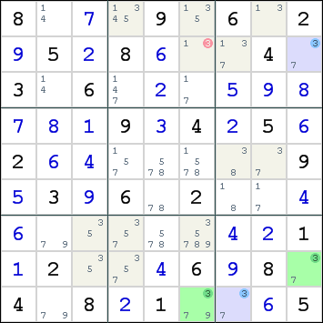 Color Trap , How to solve sudoku puzzles - Solving sudoku strategy ,picture 1