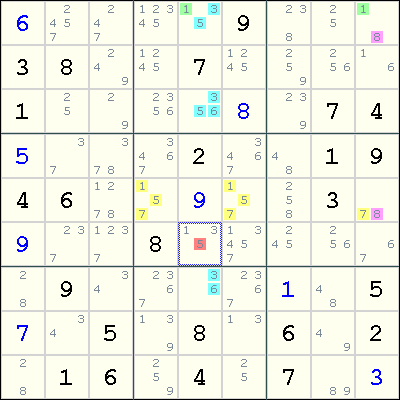 Death Blossom, Sudoku solving technique