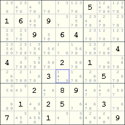 Hidden Single , Sudoku solving technique
