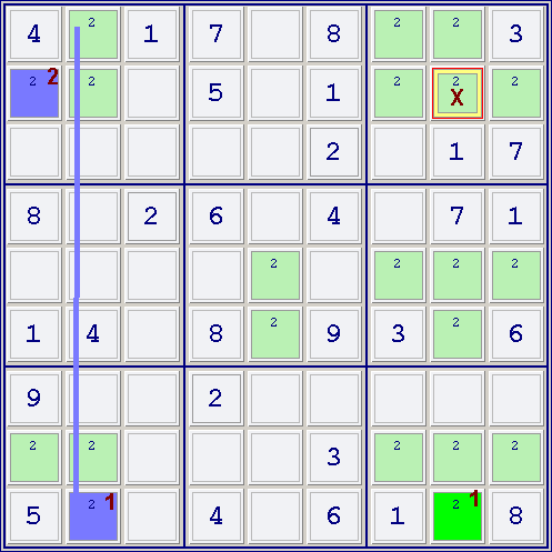 X-Colors , How to solve sudoku puzzles - Solving sudoku strategy,picture 1