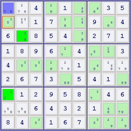 XY-Wing, How to solve sudoku puzzles - Solving sudoku strategy,picture 3