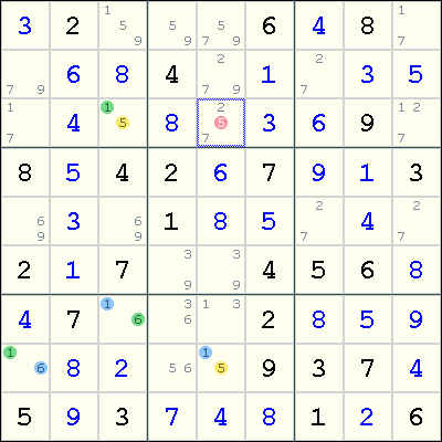 XY-Chain , How to solve sudoku puzzles - Solving sudoku strategy,picture 1
